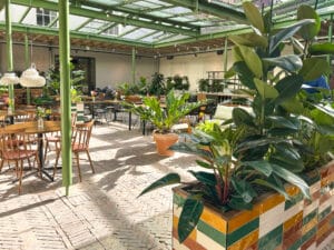 Planten in het restaurant van Union House Utrecht